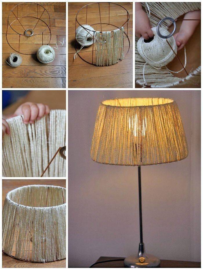 Как сделать абажур для лампы своими руками