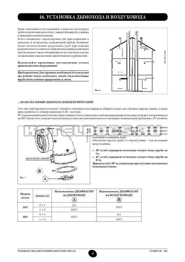 Газовые котлы baxi: схема монтажа