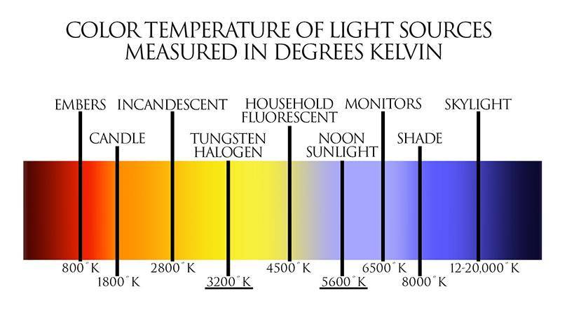 Цветовая температура ламп - их важная характеристика. экопарк  z