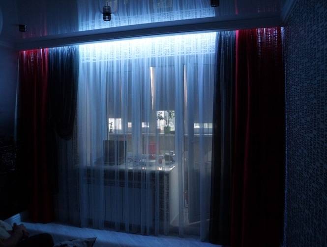 Светодиодная подсветка штор: выполняем самостоятельно