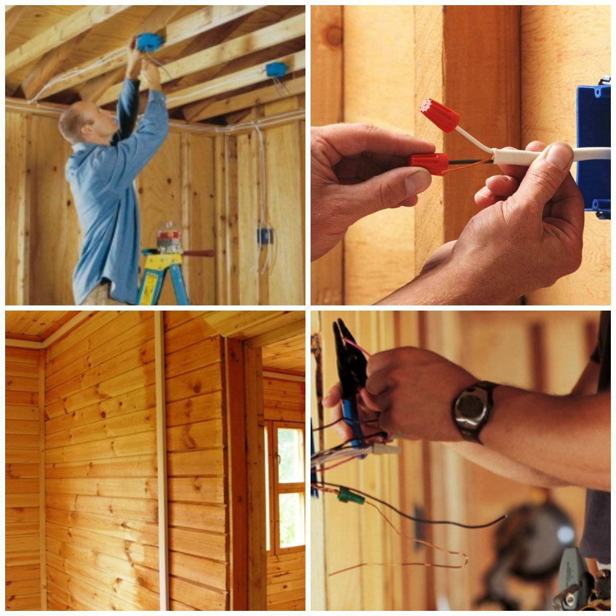 Электропроводка в деревянном доме – пошаговая инструкция