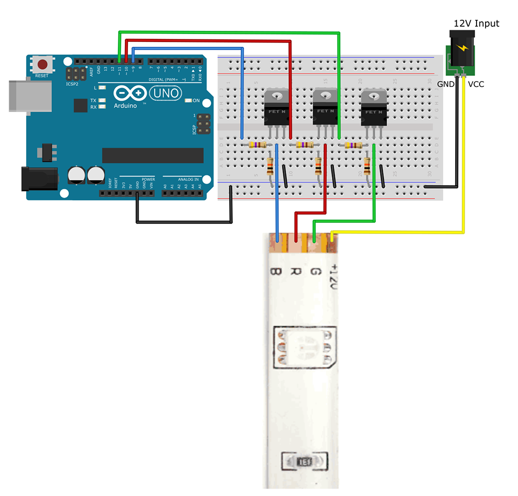 Как подключить светодиодную ленту к arduino – о покупке rgb led полос и новых эффектах на адресуемом управлении ws2812b