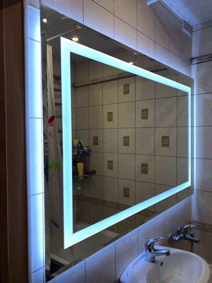 Зеркало с подсветкой своими руками: как сделать стильной и красивое гримерное зеркало