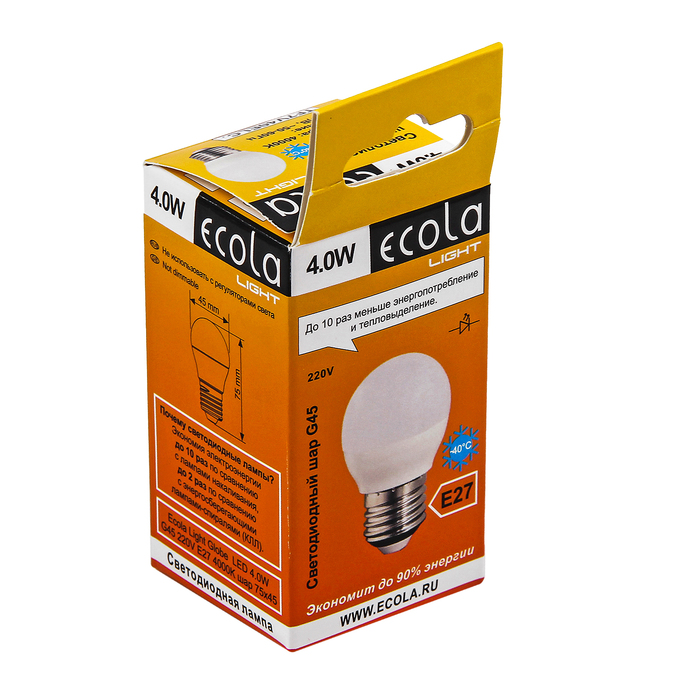 Ecola premium. безопасная светодиодная лампа для дома
