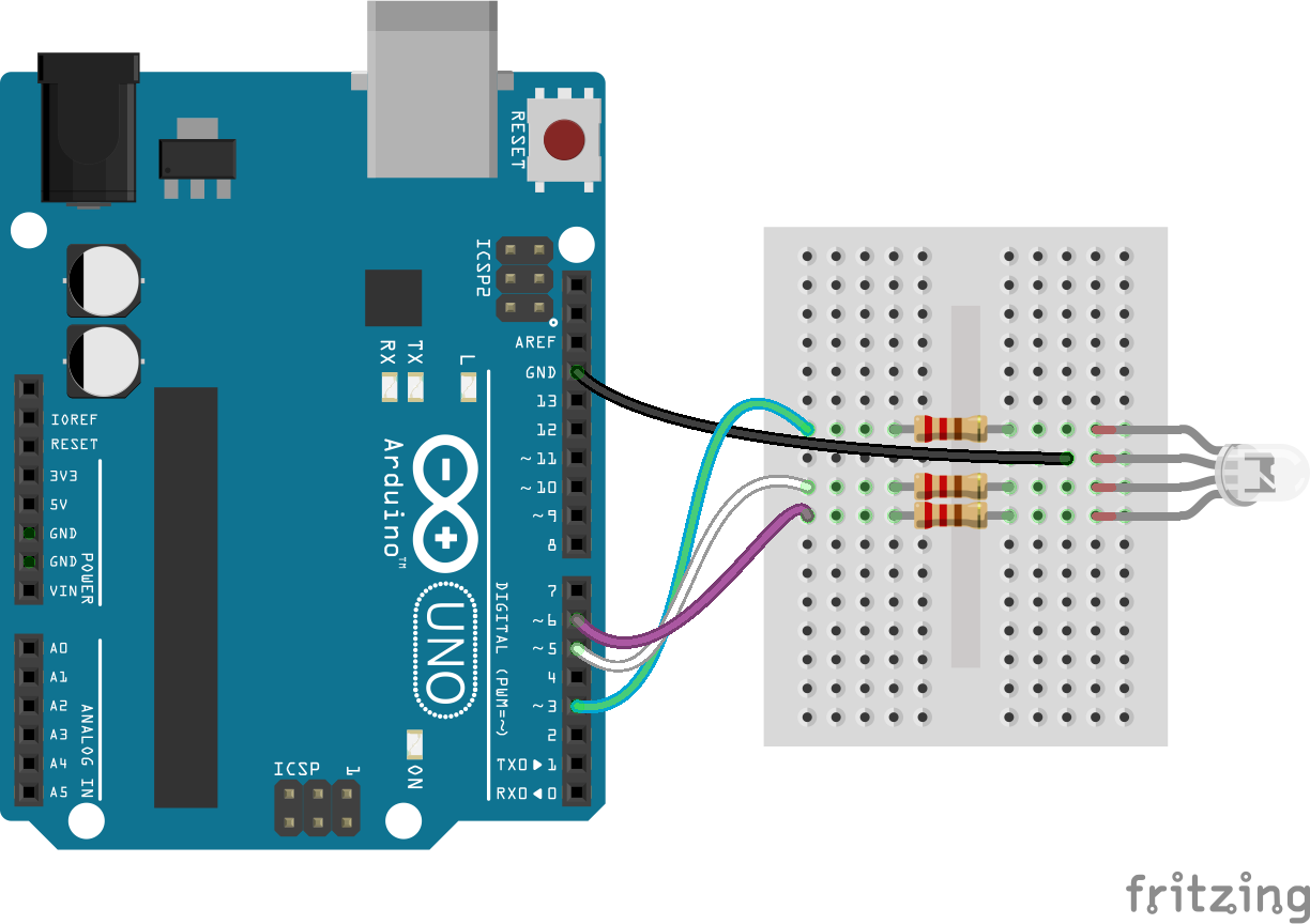 Как подключить rgb светодиод к arduino - блог об arduino, плис и современных технологиях