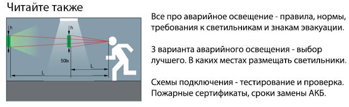 Аварийное освещение: нормы, требования, виды и устройство :: syl.ru