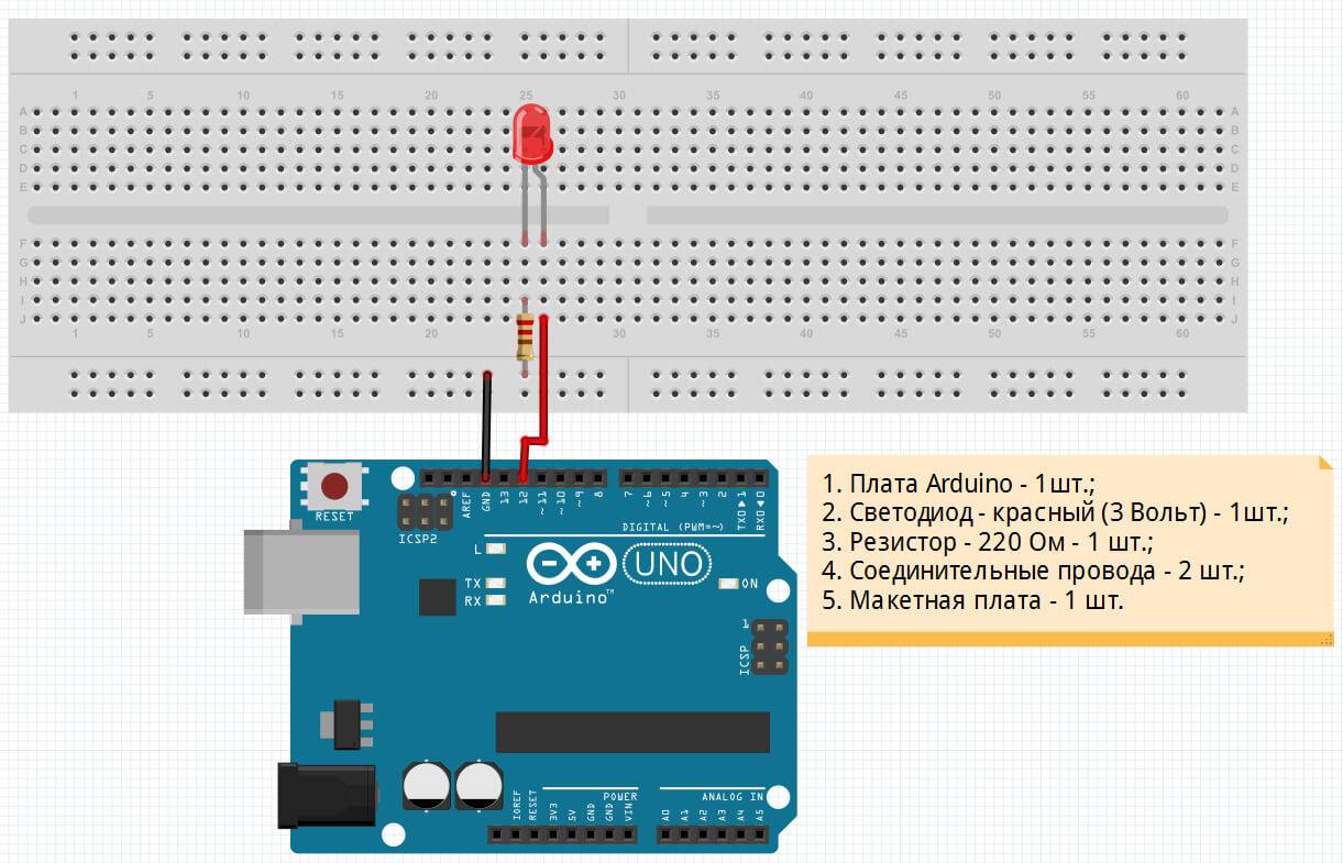 Урок 3. два светодиода. arduino uno, уроки для начинающих.