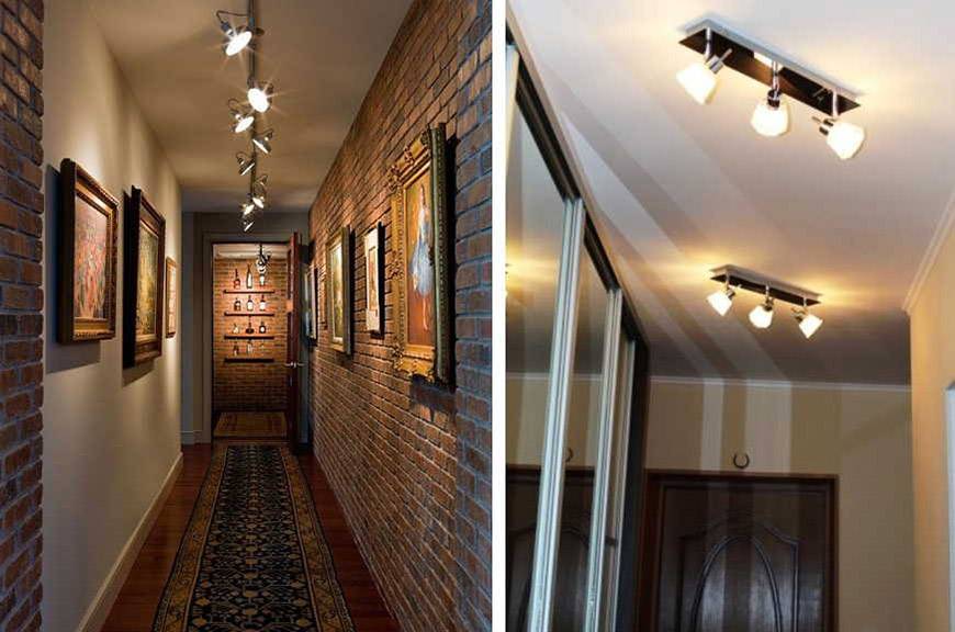 Освещение в коридоре с натяжным потолком в квартире фото
