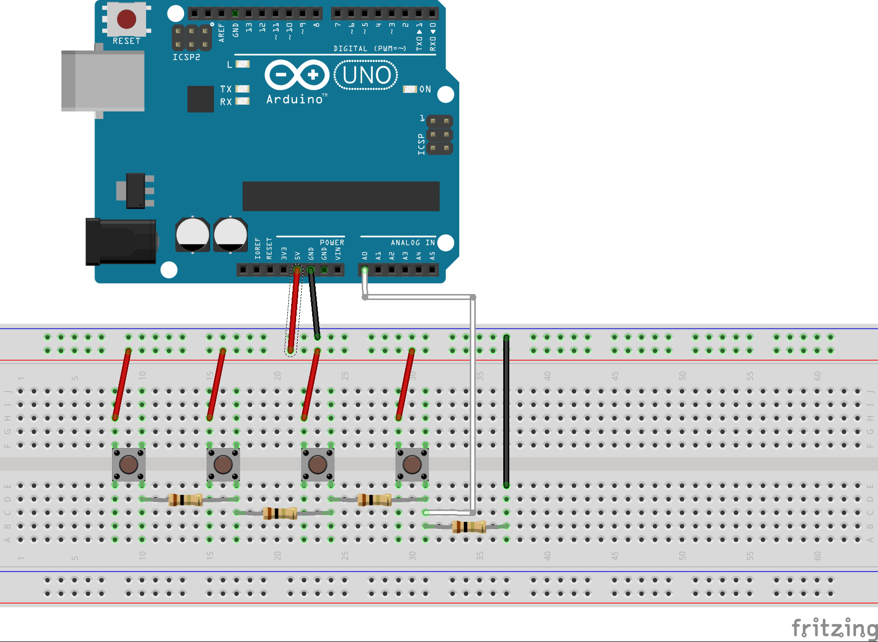 Использование аналоговых входов/выходов на arduino