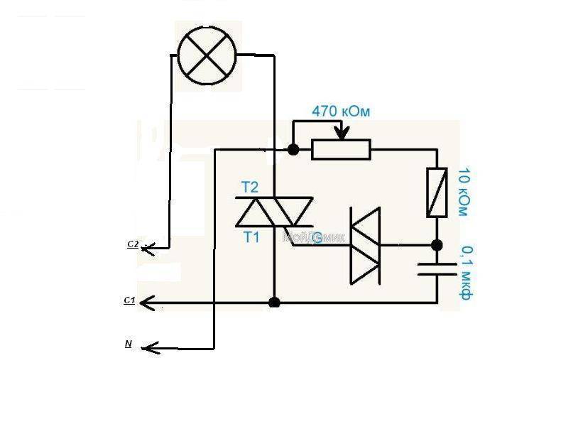 Диммер шим для светодиодных ламп 220в схема. диммер для лампы накаливания своими руками. схема и описание