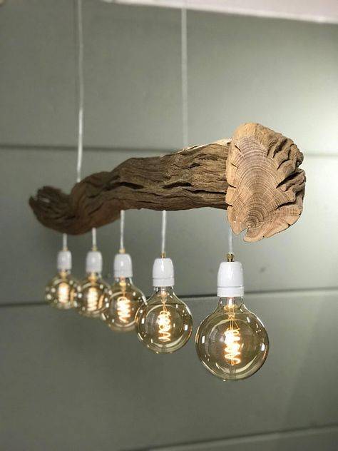 Уникальные дизайнерские светильники из дерева, которые можно изготовить своими руками