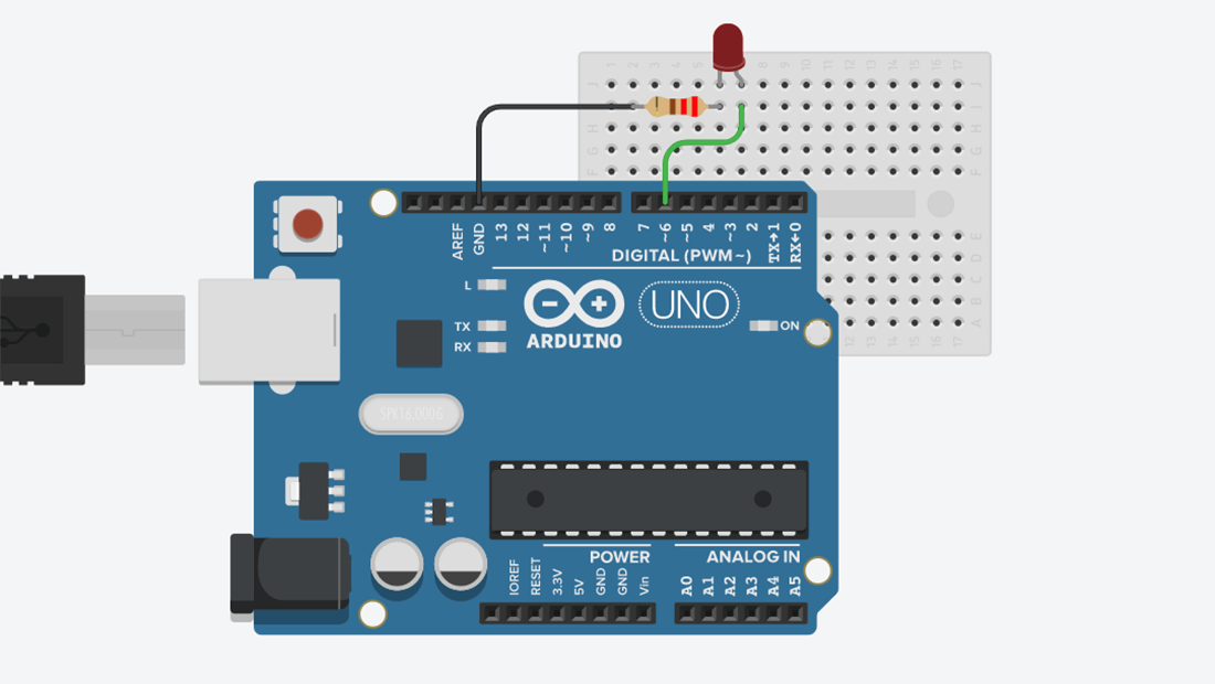 Подключение трехцветного светодиода к arduino uno: схема и программа