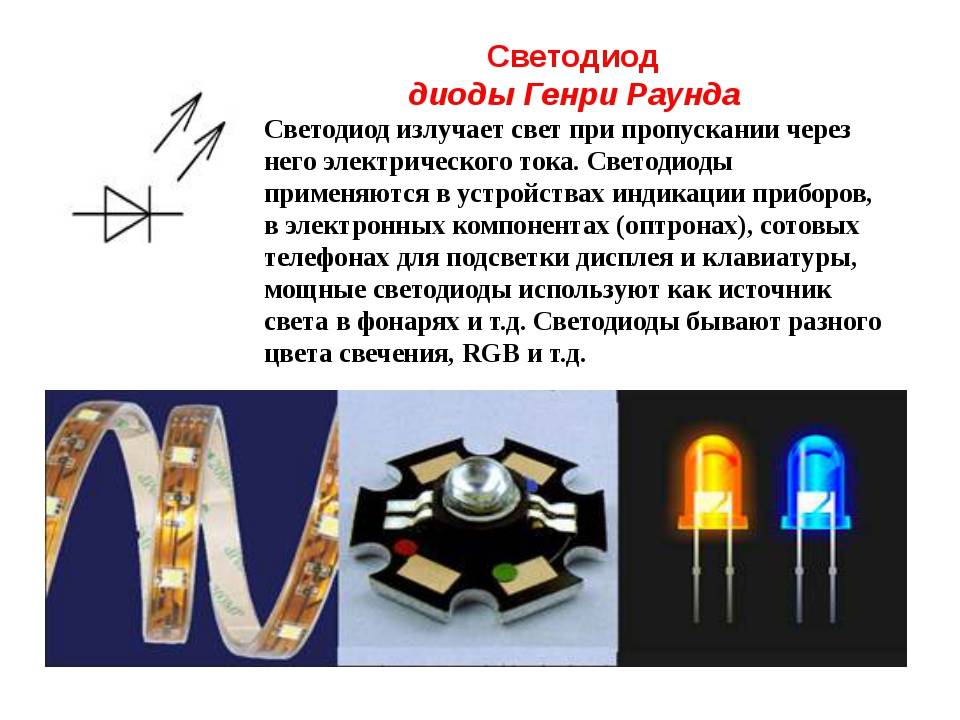 Характеристики светодиода: вольт-амперные, напряжение, ток и цветовая температура