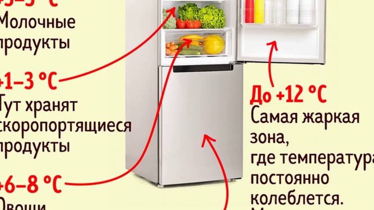 Какая температура должна быть в холодильнике: оптимальные показатели для хранения различных продуктов
