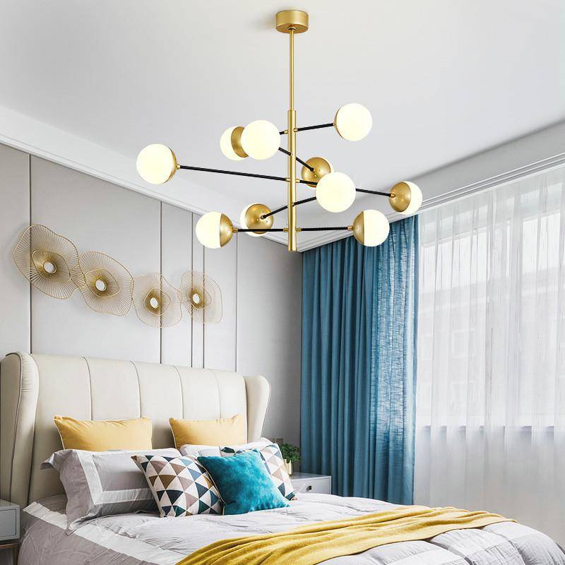 Люстра в спальню (118 фото) - дизайн потолочных люстр в современном стиле