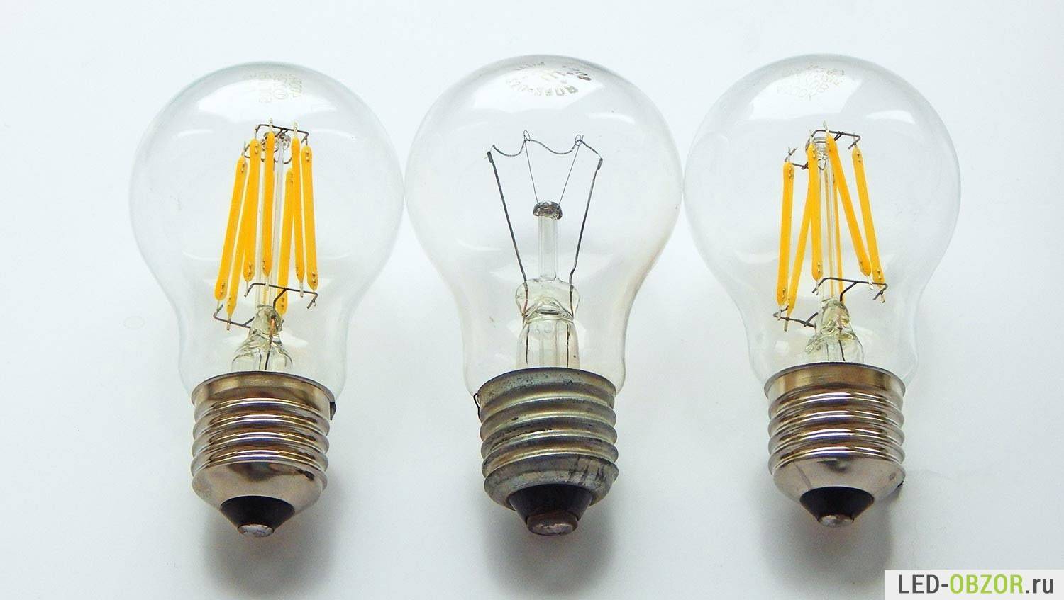 Какие лампы лучше светодиодные или филаментные?