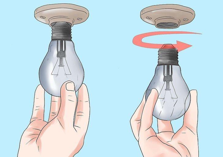 Как вытащить сломанную лампочку из патрона