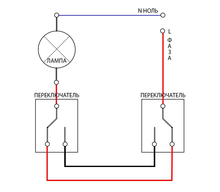 Что такое проходной выключатель, можно ли обычный выключатель сделать проходным, отличия перекрестного выключателя