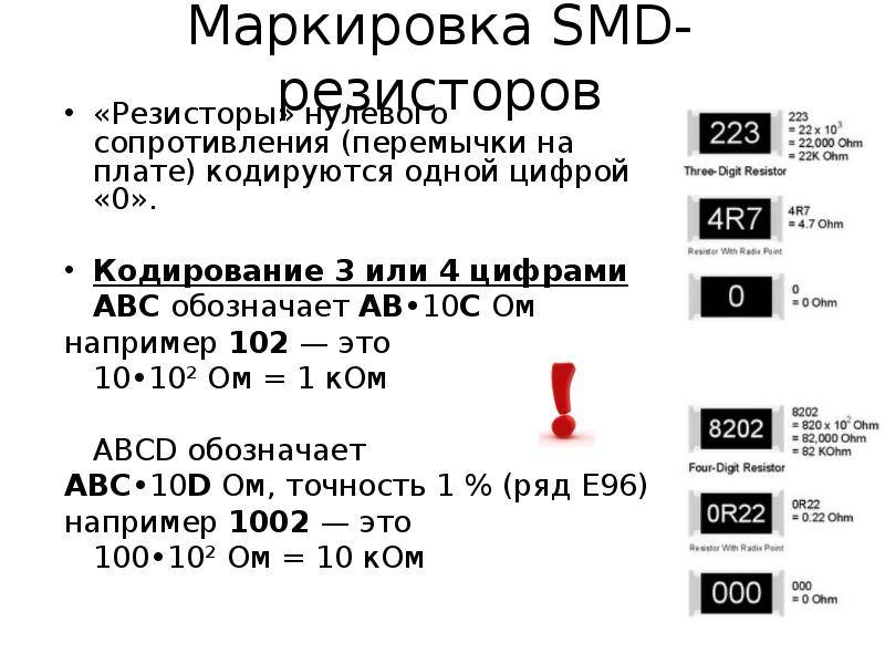 Калькулятор обозначений smd резисторов - msconfig.ru