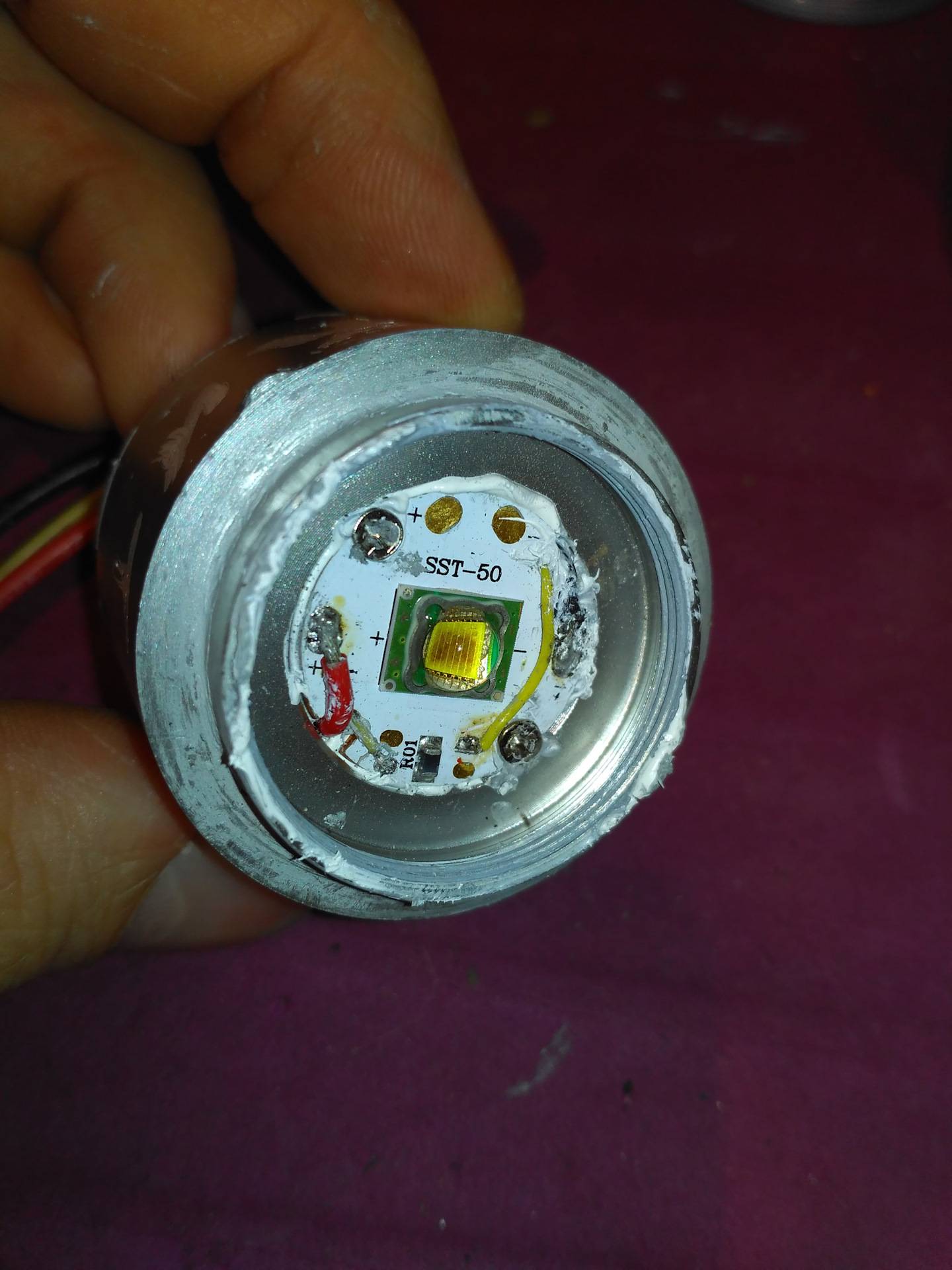 Разборка и ремонт светодиодного фонарика