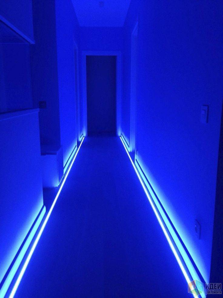 Подсветка пола в коридоре: светодиодной лентой своими руками | онлайн-журнал о ремонте и дизайне