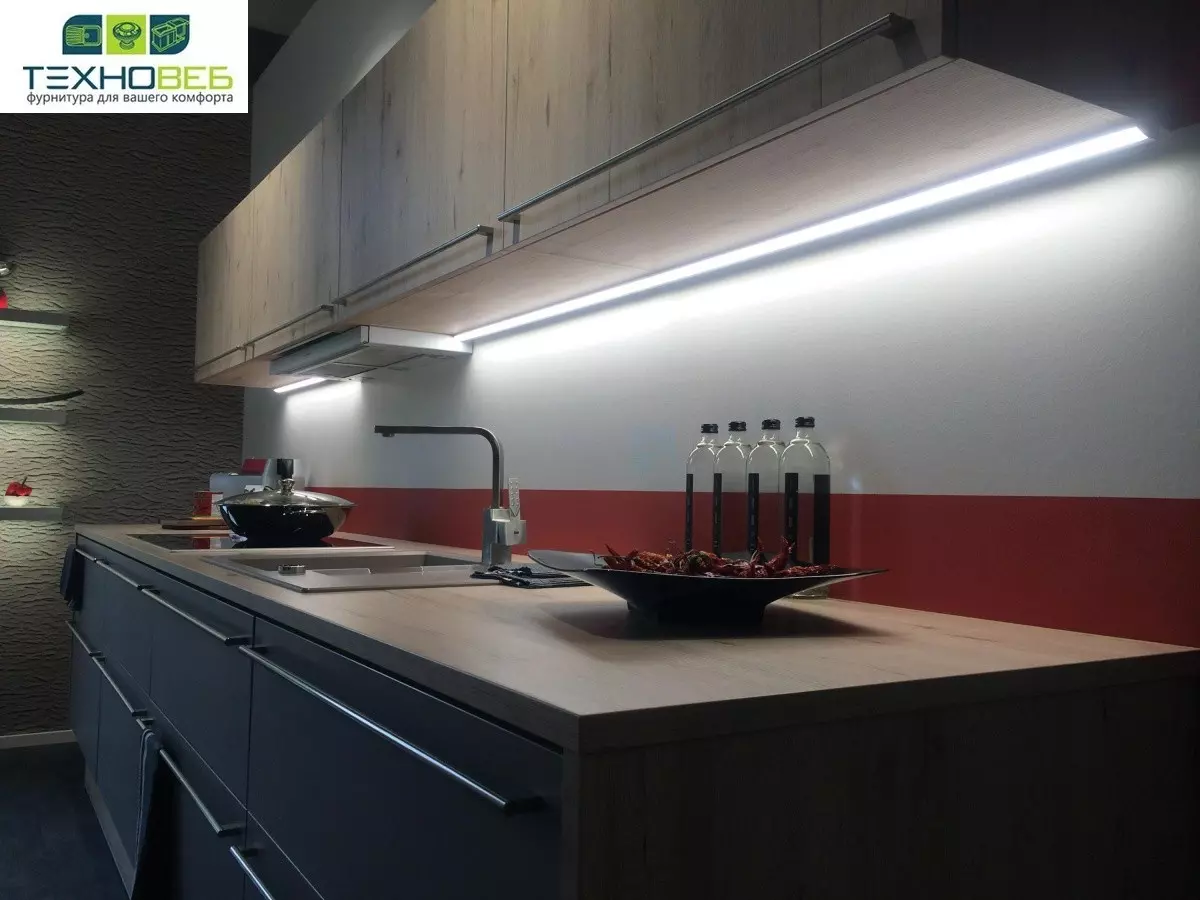 Светодиодная подсветка рабочей зоны для кухни: освещение светодиодной лентой