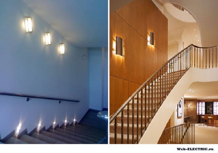 Основные способы организации и монтажа освещения лестницы в частном доме