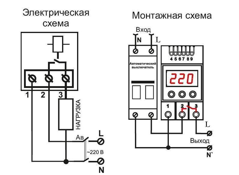 Реле напряжения zubr, digitop, узм-51м, рн111 — обзор, схема подключения