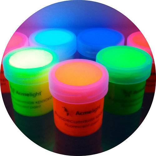 Флуоресцентная краска: виды, характеристики и состав