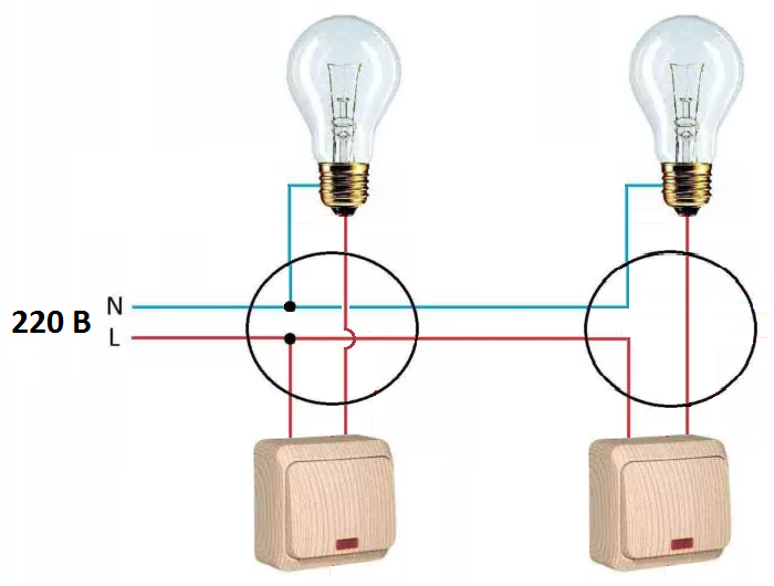 Как подключить два выключателя на две лампочки: схема, инструкции, рекомендации