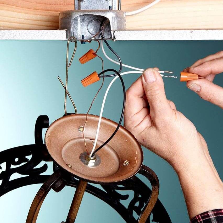 Установка бра: как подключить бра с шнурком, без проводов, схема подключения и монтажа