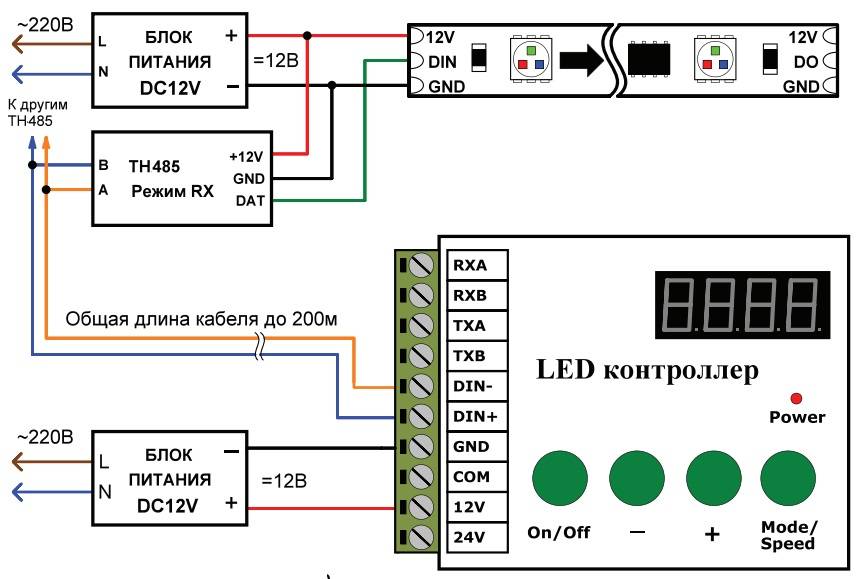 Как подключить светодиодную ленту правильно - rgb и одноцветную, схемы