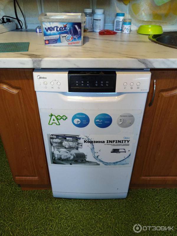 Посудомоечная машина midea mfd45s100w с широким ассортиментом опций