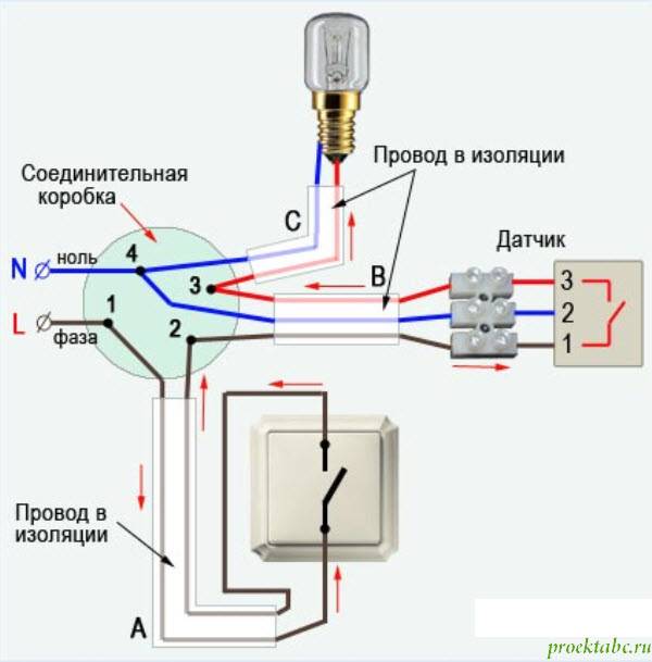 Как подключить датчик движения к лампочке – советы электрика