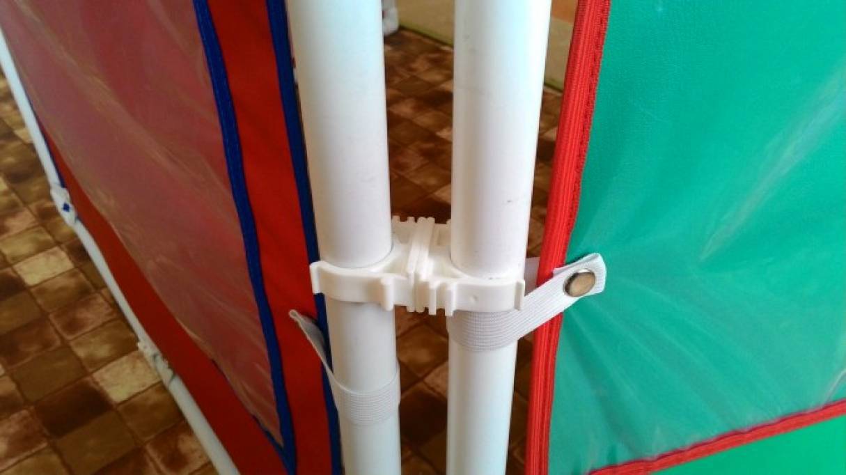 Ширма из пластиковых труб для детского сада своими руками