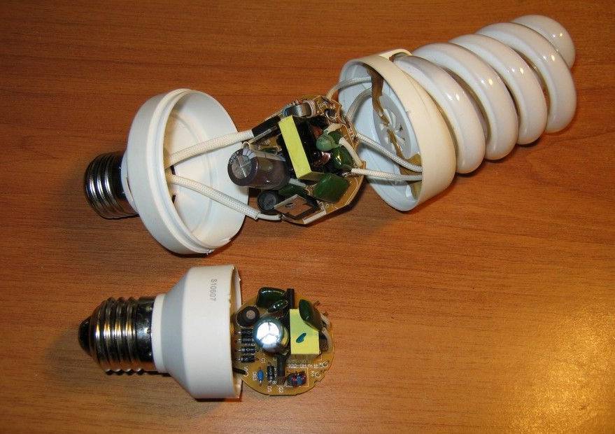 Ремонт энергосберегающих ламп-своими руками. фото и описание