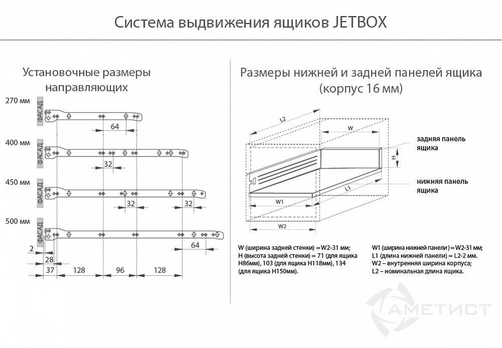 Размеры и особенности шариковых направляющих для выдвижных ящиков. | iloveremont.ru