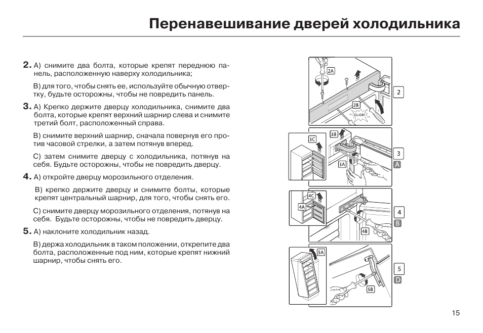 Как переставить дверь холодильника на другую сторону самому: пошаговая инструкция