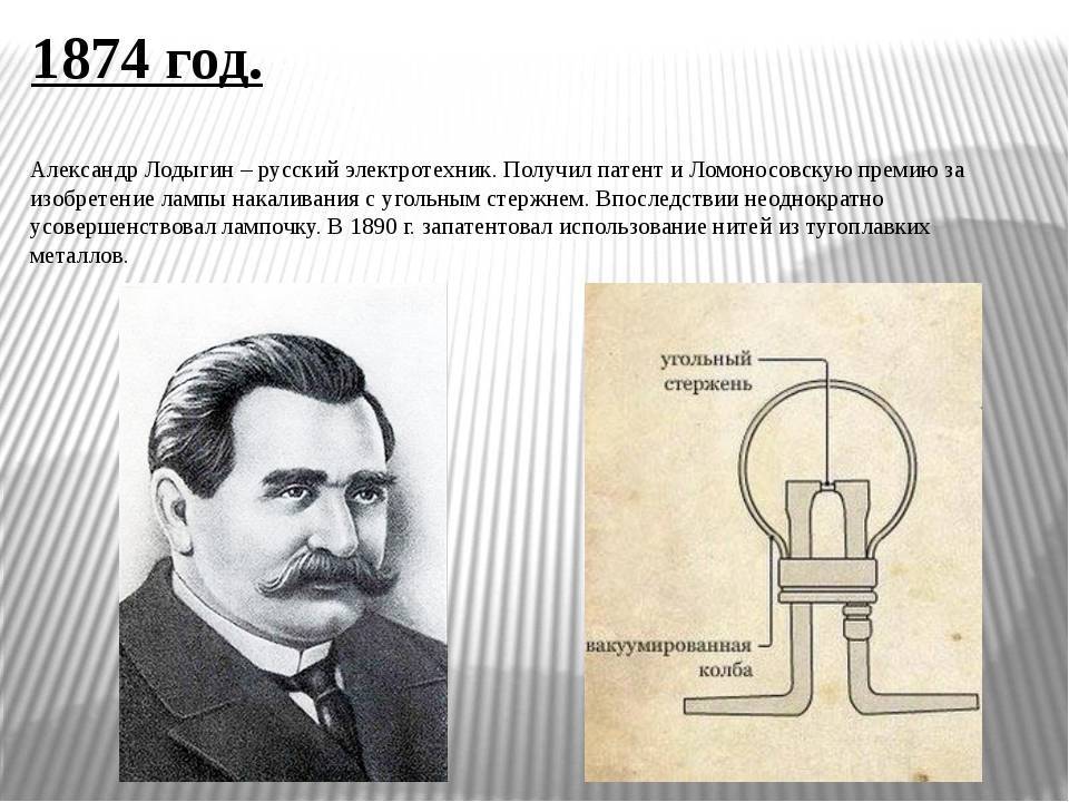 Кто изобрел лампочку (кто первый: русские или американцы?)