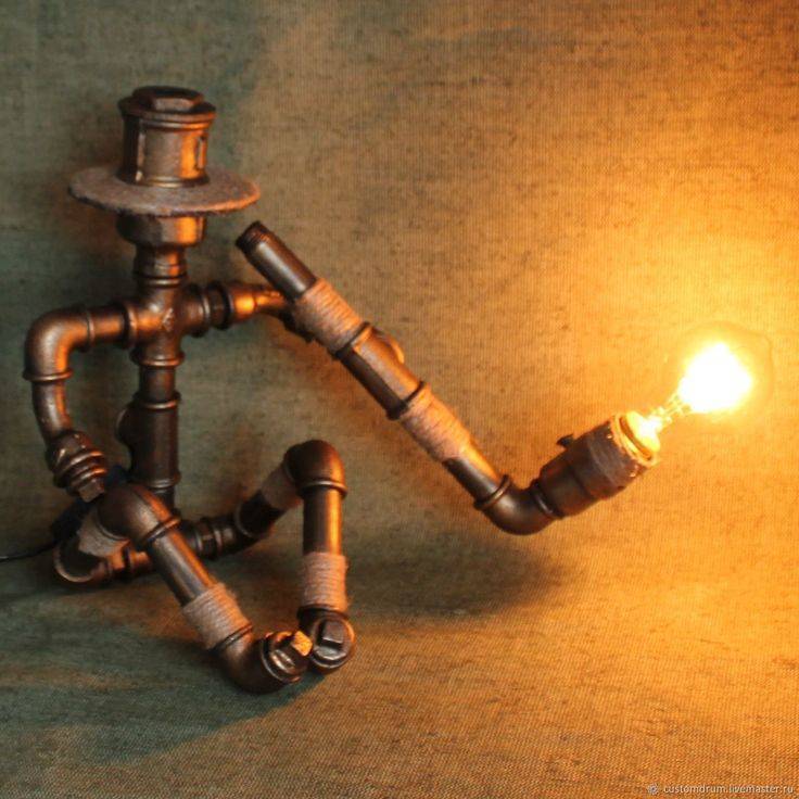Светильники и лампы из труб своими руками: четыре простых инструкции