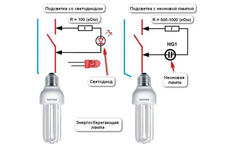 Почему светятся светодиодные лампы при выключенном выключателе?