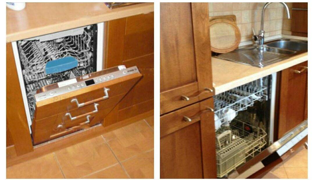 Как встроить посудомоечную машину в готовую кухню: пошаговая инструкция с фото