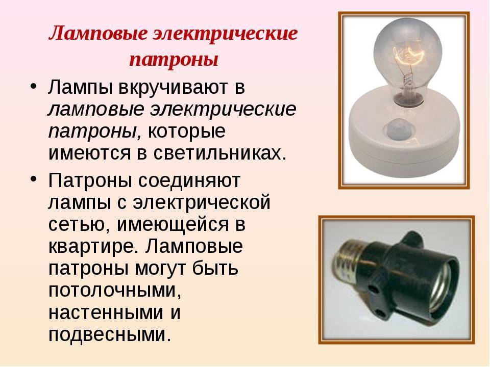 Устройство патрона для лампочки