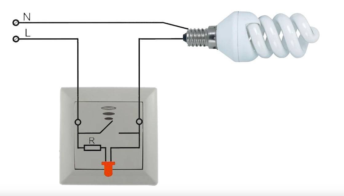 Почему светодиодная лампа моргает при выключенном выключателе