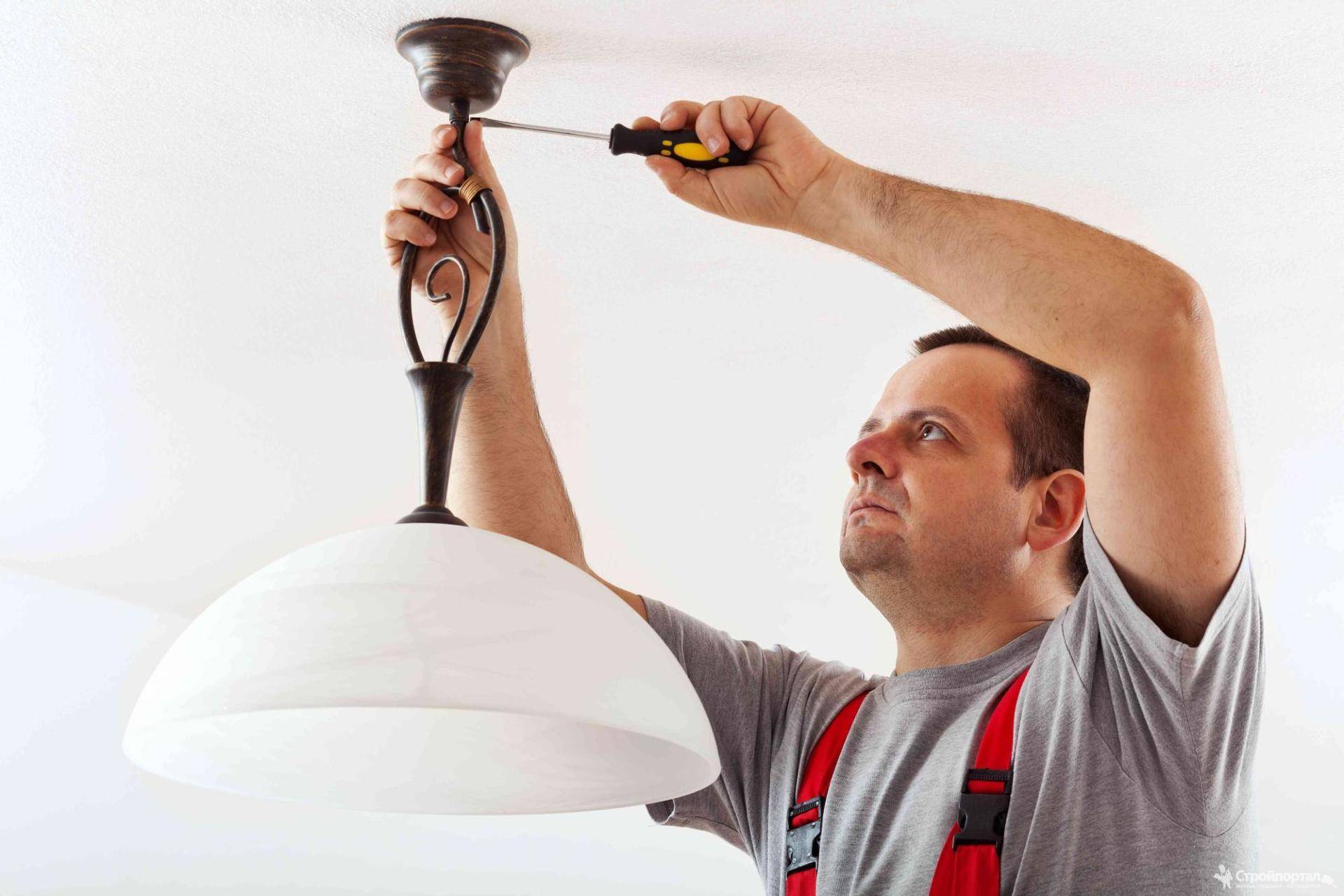 Как снять люстру с натяжного потолка: как снять светильник с подвесного потолка (видео)? | proпотолки