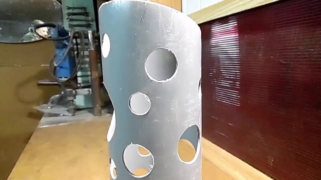 Светильник из пластиковой трубы