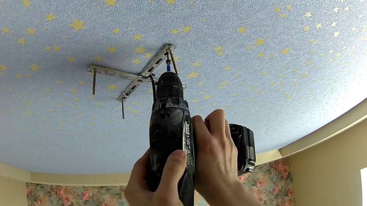 Как повесить люстру на потолок из гипсокартона: обзор способов крепления