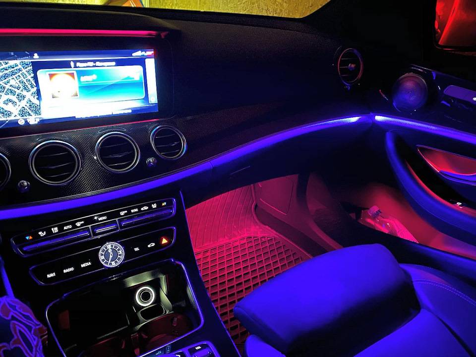 Подсветка салона автомобиля: как сделать светодиодное освещение, установка диодной ленты в машину своими руками