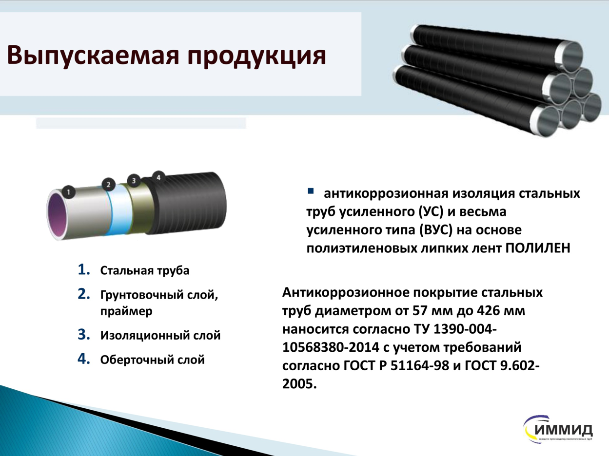 Усиленная антикоррозийная изоляция стальных труб. Покрытие Тип 1 для изоляции трубопроводов. Антикоррозийная изоляция стальных труб весьма усиленная. ВУС изоляция из экструдированного полиэтилена.