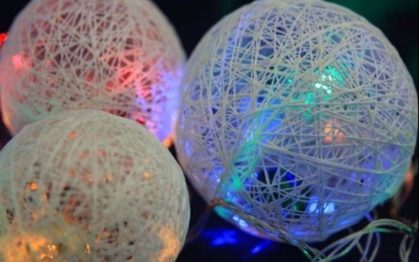 Как сделать светящийся шар - украсим шарами